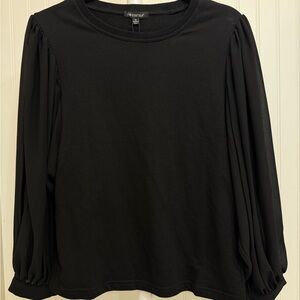 For Cynthia Black Knit Top